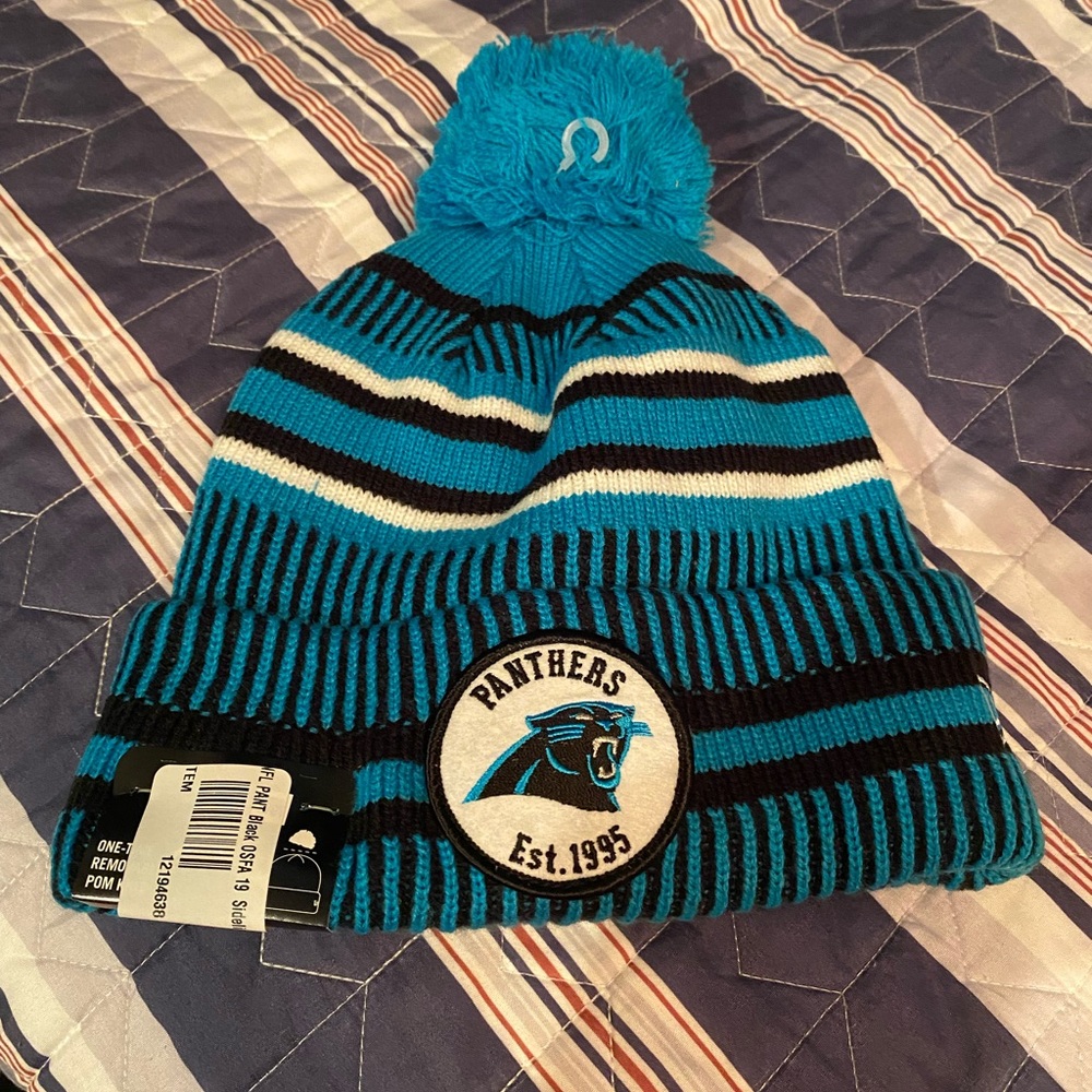 NFL Official Merchandise Carolina Panthers winter beanie.